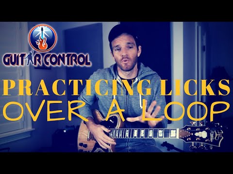 Practicing Licks Over a Loop Pedal - Guitar Lesson On Easy Pentatonic Scale Licks