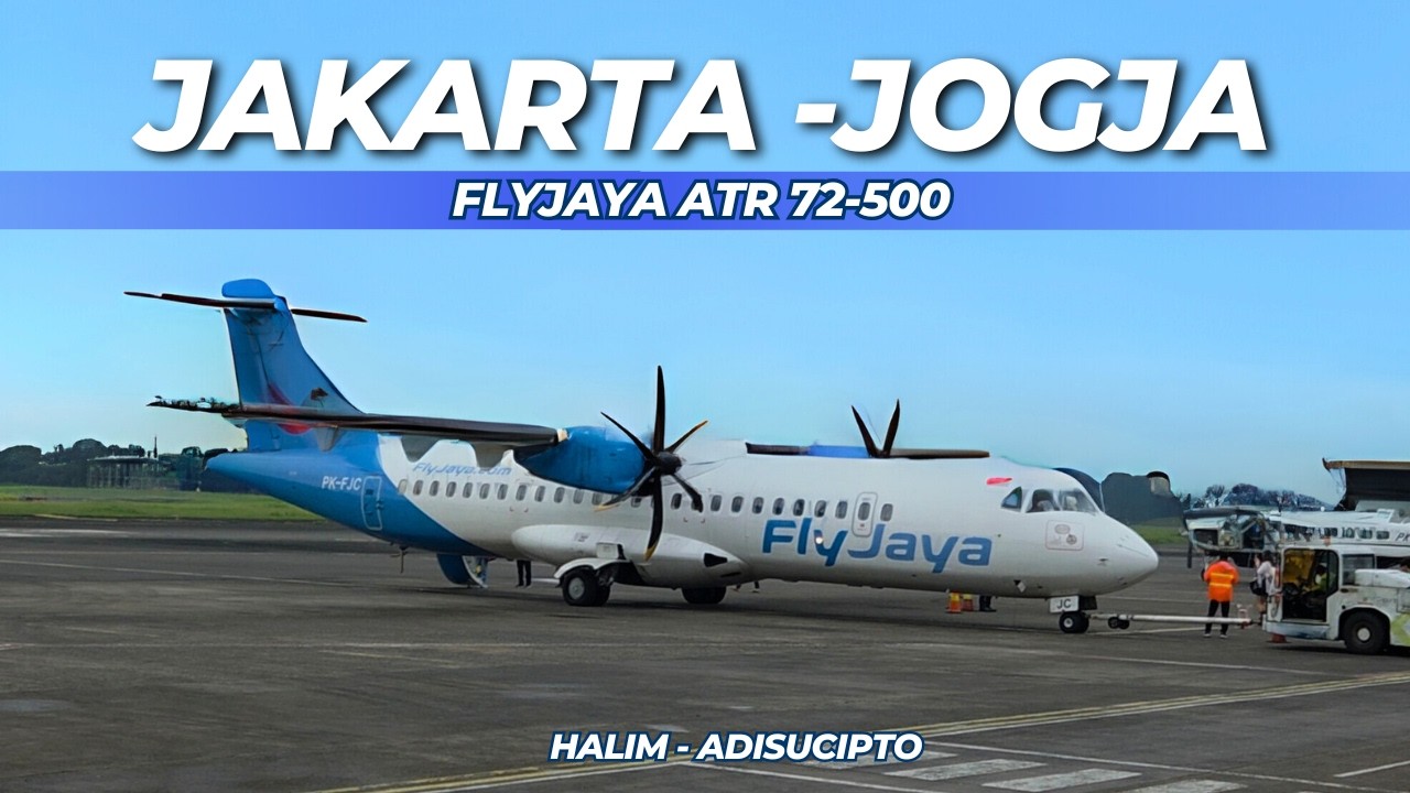 Pengalaman Perdana NAIK ATR 72-500 Yang Mendebarkan!! FLY JAYA JAKARTA - YOGYAKARTA