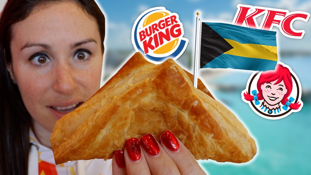 AMERICAN TRIES BAHAMIAN FAST FOOD! 🇧🇸 (Wendy's, Burger King, & KFC Taste Test)