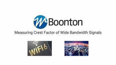 Measuring Crest Factor of Wide Bandwidth Signals with Boonton RTP5000