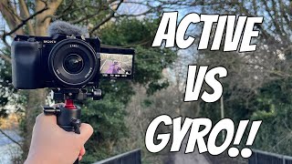 Sony ZV-E10 + 11mm F1.8 - Active Vs Gyro Stabilization Vlog Test