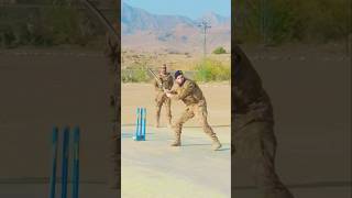 What a shot play by Pakistan army rank officer | Pak Army playing cricket #shorts #pakarmy #cricket
