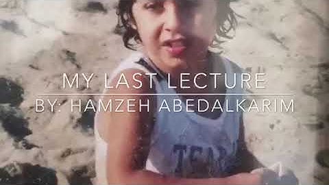 Hamzeh abedalkarim last lecture cypress High School