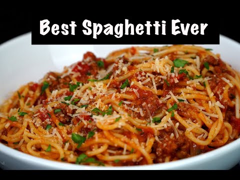 How To Make Spaghetti w/ Homemade Meat Sauce | Best Spaghetti Recipe Ever #MrMakeItHappen #Spaghetti