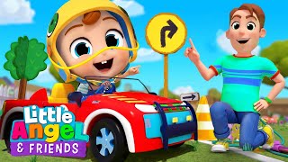 Safety Rules Song | Wear Your Helmet! | Little Angel And Friends Kid Songs