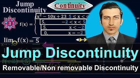 Jump Discontinuity in Piece-wise function - Removable/Non removable Discontinuity - #Calculus #Moein