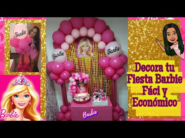 Arco Globos Cumpleaños Barbie Rosa Fucsia Decoracion 2