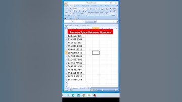 Use New Trick and Remove Space Between Numbers in Excel🔥🤔👌