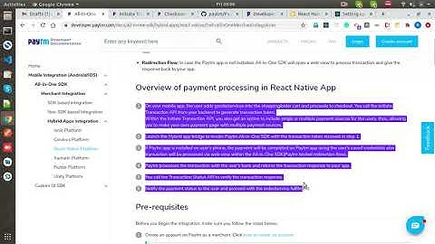 React Native Paytm Payment Gateway Integration