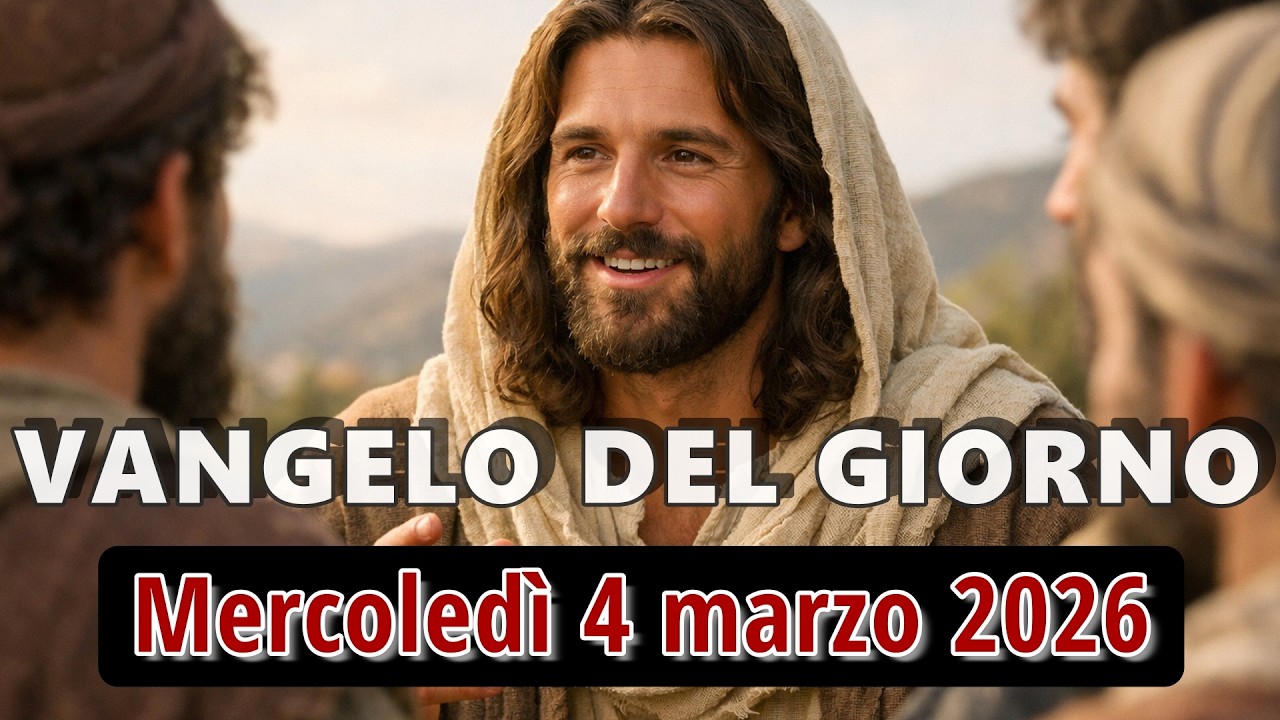 VANGELO DEL GIORNO MERCOLEDI 4 MARZO 2026 ❤️ Chi vuole essere grande