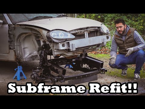 Refitting a subframe on the MG TF