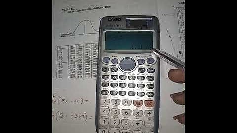How to Use Casio Fx991es Plus to Find the probability value of Z-score