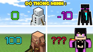 10 Sinh Vật (Mobs) Và Độ THÔNG MINH Của Chúng Trong Minecraft #2 - EnderMan Siêu Ngu