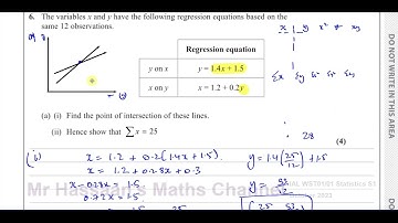 WST01/01, (Edexcel) IAL S1 October 2023,  Q6, Corelation & Regression, Mean Point, PMCC