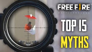 Top 15 Mythbusters in FREEFIRE Battleground | FREEFIRE Myths #181