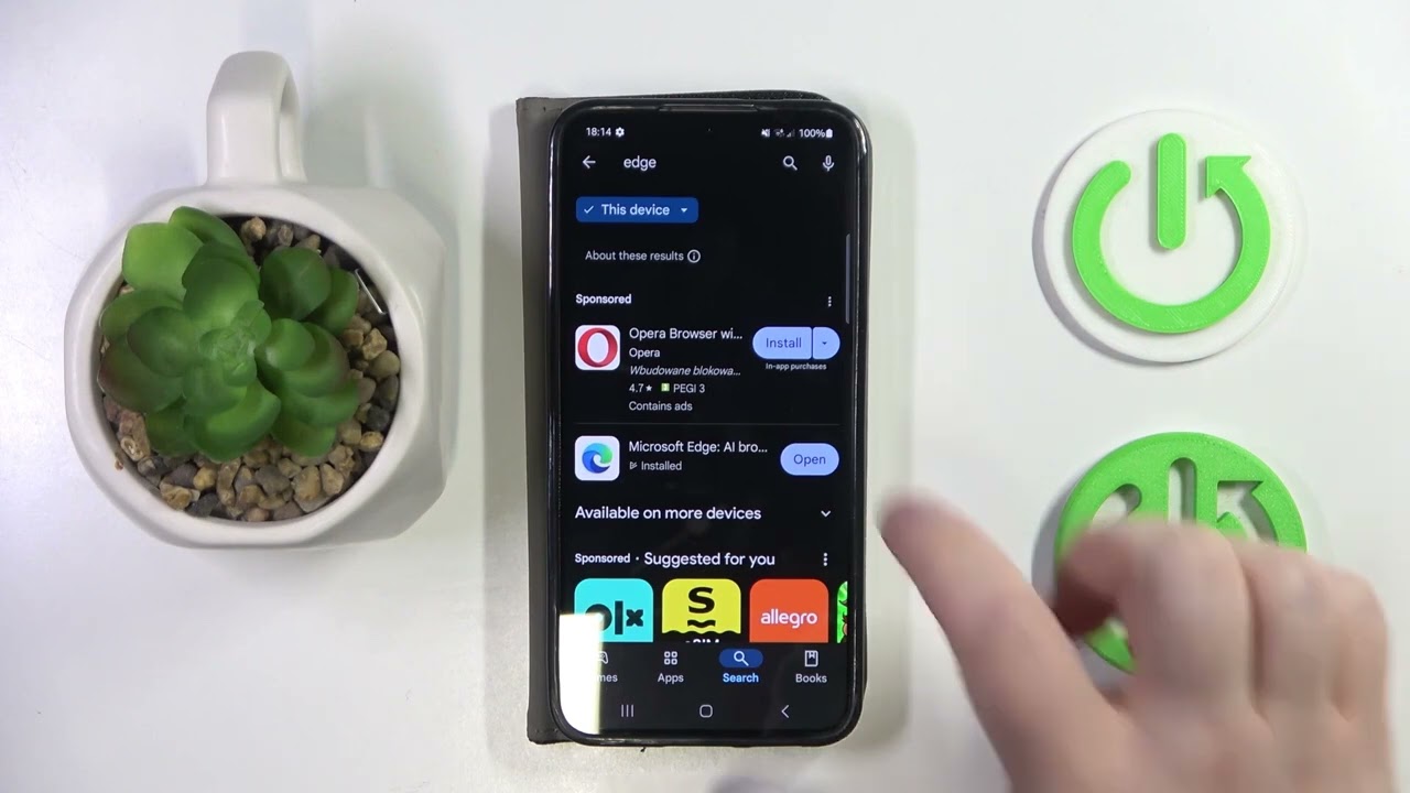 Comment installer Microsoft Edge sur SAMSUNG Galaxy S24