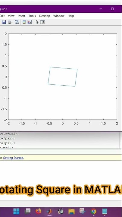 Rotating square in MATLAB - YouTube