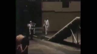 A collection of videos and photos of Evel Knievel jumping at Madison Square Garden in 1971