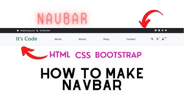 Making Navbar Of Our E-Commerce Website || How to make a website || Episode #1