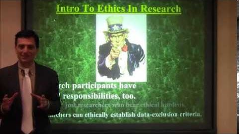 Ethics in Research - By Nestor Matthews