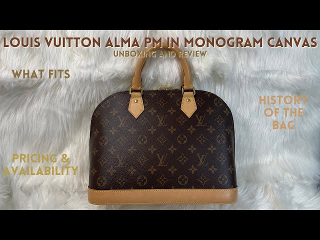 Louis Vuitton Alma PM in Monogram Canvas Review: Unboxing, Details, What  Fits & History of the Bag 