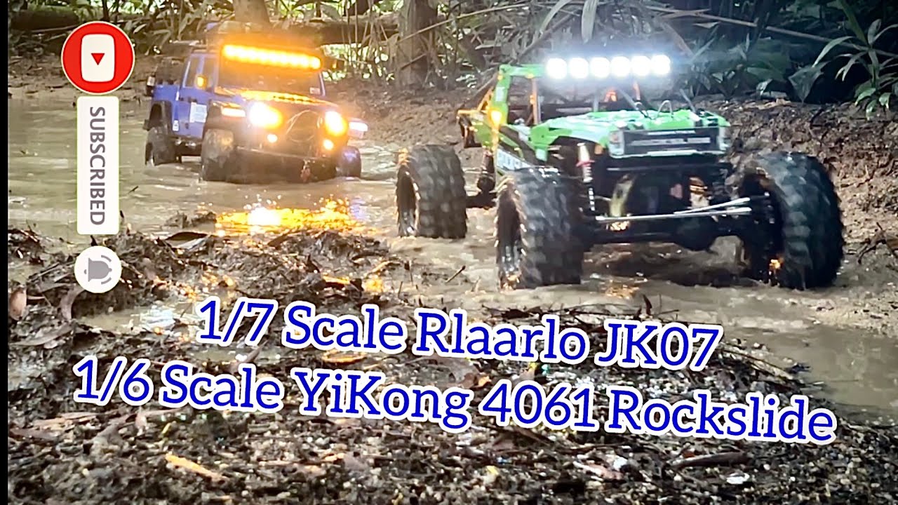 1/6 Scale YiKong 4061 RockSlide 1/7 Scale Rlaarlo JK07 Rubicon