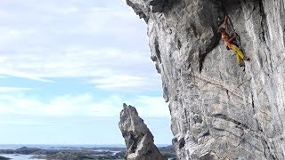 Arven etter hulemannen 8a / 5.13b (Flatanger, Norway) | Uncut Ascent