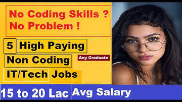 Top 5 Tech jobs that don’t require coding skills | Non coding jobs | No coding skills jobs