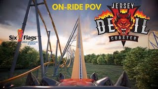 Jersey Devil POV On-Ride Front Seat - RMC Roller Coaster - New at Six Flags Great Adventure in 2020