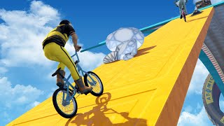 szalona jazda na bmx czyli rowerowy parkour w GTA V #209 screenshot 1