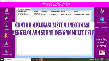 CONTOH APLIKASI SISTEM INFORMASI PENGELOLAAN SURAT MULTI USER - EMBARCADERO DELPHI XE