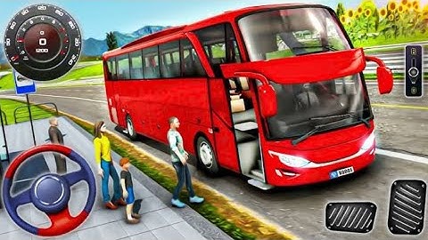 Coach Bus Offroad Driving Simulator 3D - Real Uphill Bus Drive 2025 - IOS Gameplay
