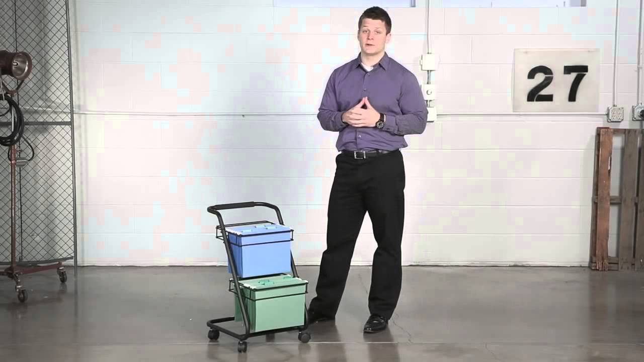 Safco Jazz™ Two Tier File Cart