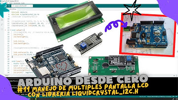 ⚡ Curso de Arduino Cap_11 Manejo de múltiples pantallas LCD I2C para Arduino R3 como Arduino R4 WiFi