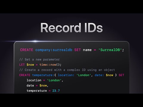SurrealDB Stream #4: Record IDs with Tobie & Alex