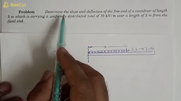 Deflection of beams 04 //double integration method//Cantilever beam with partial udl