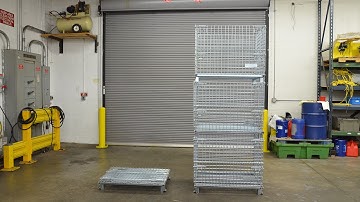 The Collapsible & Stackable Wire Mesh Container