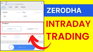 How to do Intraday Trading in Zerodha | Zerodha Intraday Short Selling