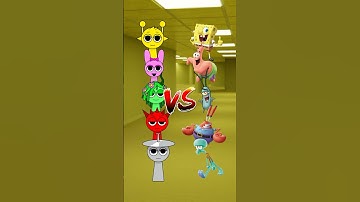 Incredibox Sprunki VS Spongebob and Friends #shorts #incrediboxsprunki  #spongebobsquarepants