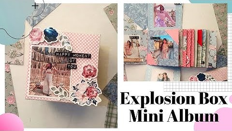 Explosion Box With Scrapbook |  By Crafts and Creations