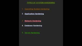 Types of System Hardening #education #windows #microsoft #computer #tech #smartphone #pc