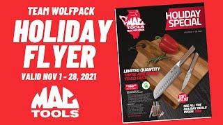 Mac Tools Holiday Special Flyer | Team Wolfpack | Valid Nov 1 - 28, 2021