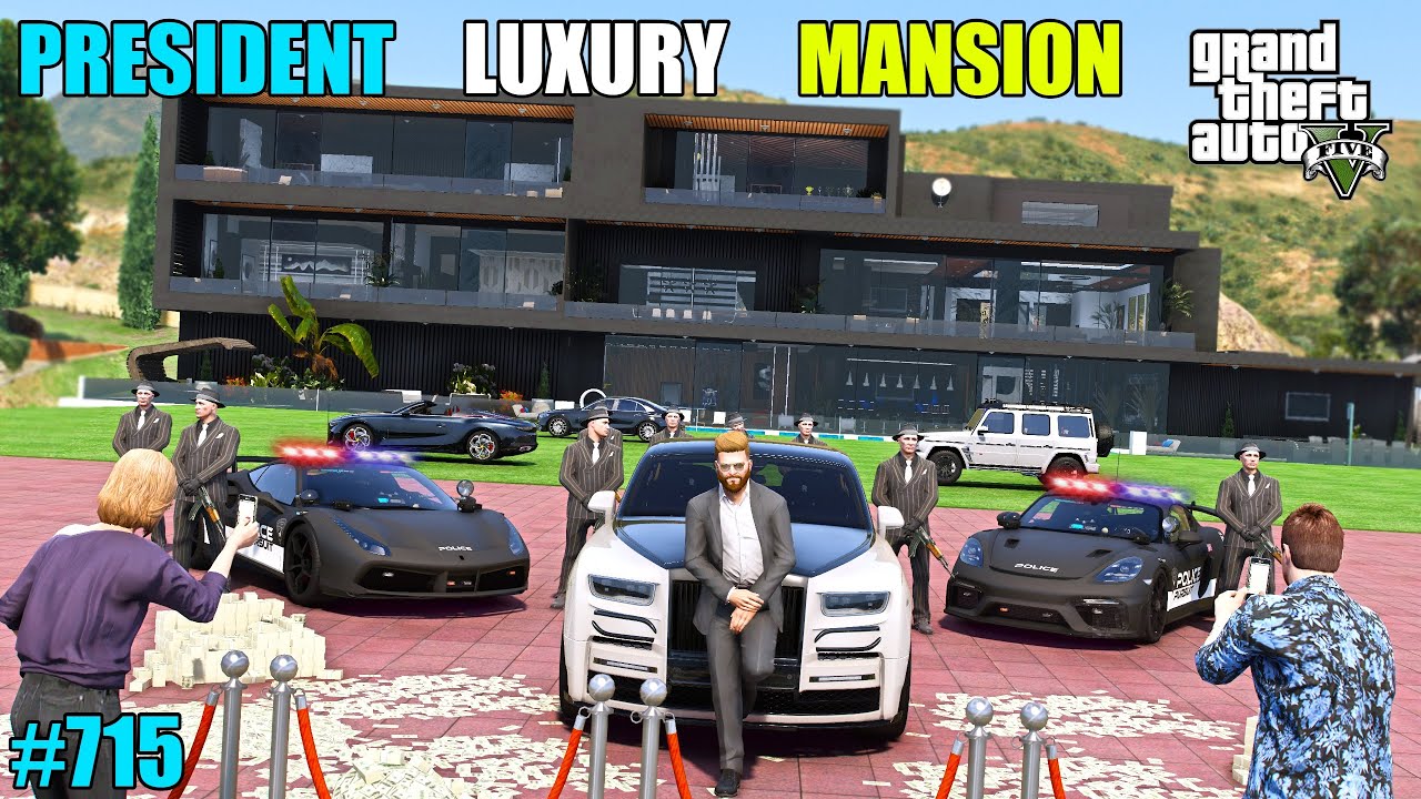 GTA 5 : LUXURY BIG MANSION FOR PRESIDENT MICHAEL | GTA 5 GAMEPLAY #715 GTA 5 : LUXURY BIG MANSION FOR PRESIDENT MICHAEL | GTA 5 GAMEPLAY #715