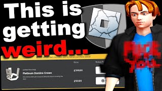 Rthro draw/paint update gets worse & new platinum domino crown released! (ROBLOX ACCESSORY NEWS)