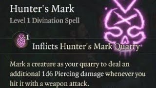 Hunter's Mark Baldur's Gate 3 - Ranger Spell Shorts - Early Access Patch 4