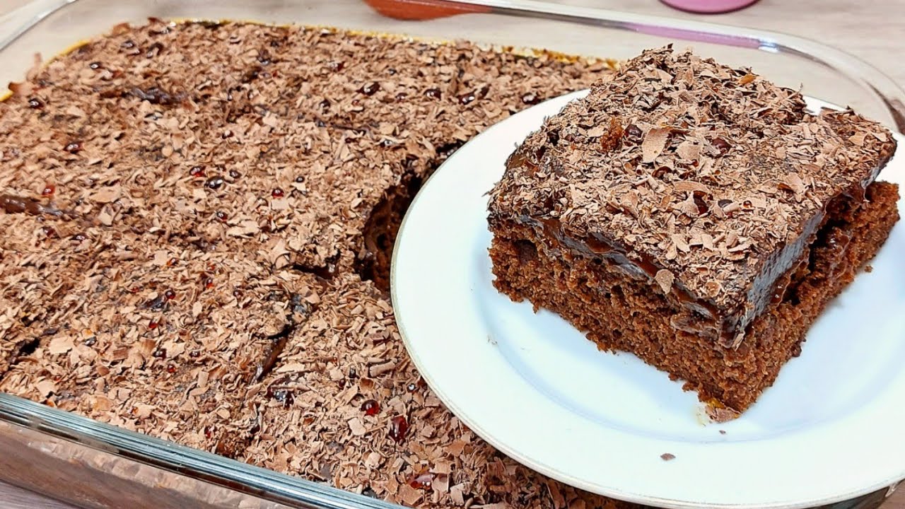 بدون بيض ولاحليب⁉️ حتعملى احلى واجمل كيكة شيكولاتة❗️ وبكريمة تحفة @shimaa81