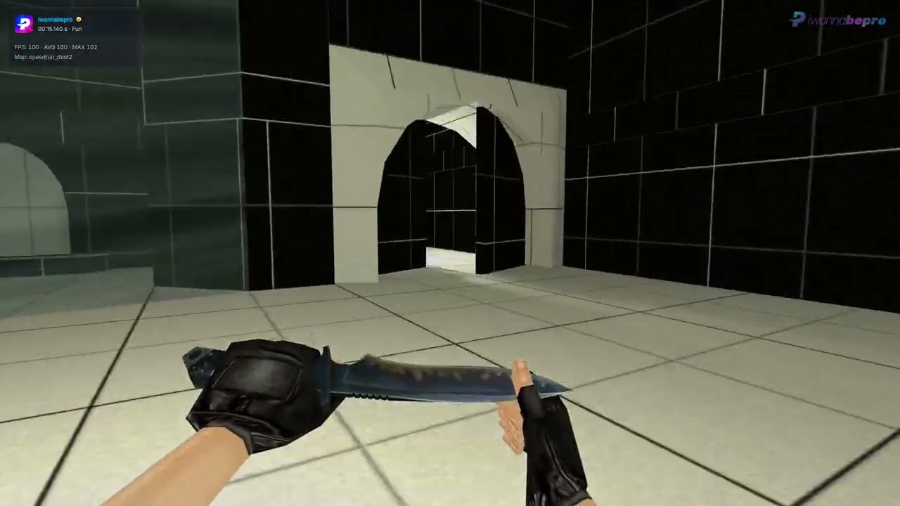 speedrun_dust2 — 0:15.140 World Record [Fun] FPS: 100 by Iwannabepro | CS 1.6 [iwannabepro.com]