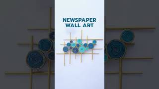 Turn Newspaper into Wall Art 📰 | Amazing DIY Decor Idea