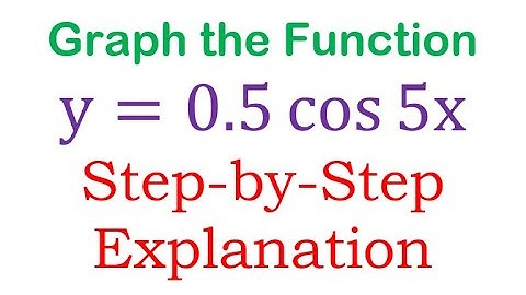 Graph the Trigonometric Function y=0.5 cos 5x