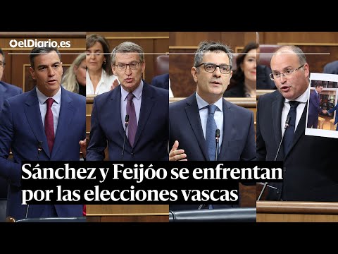 SESIÓN DE CONTROL: Enfrentamiento entre SÁNCHEZ y FEIJÓO por las elecciones vascas